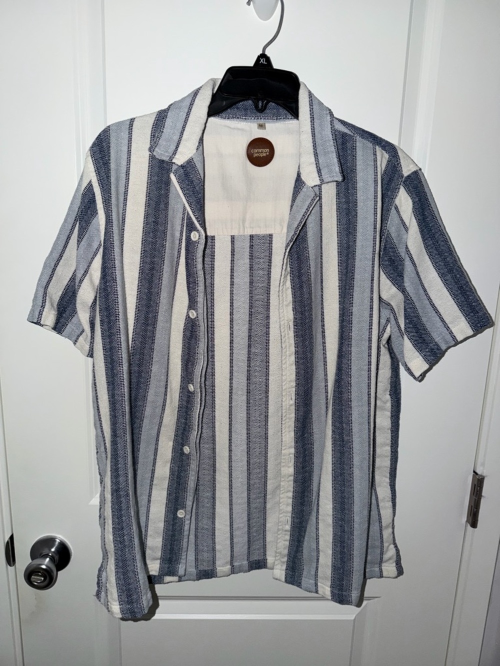 Common People Striped Short Sleeve Knit Shirt